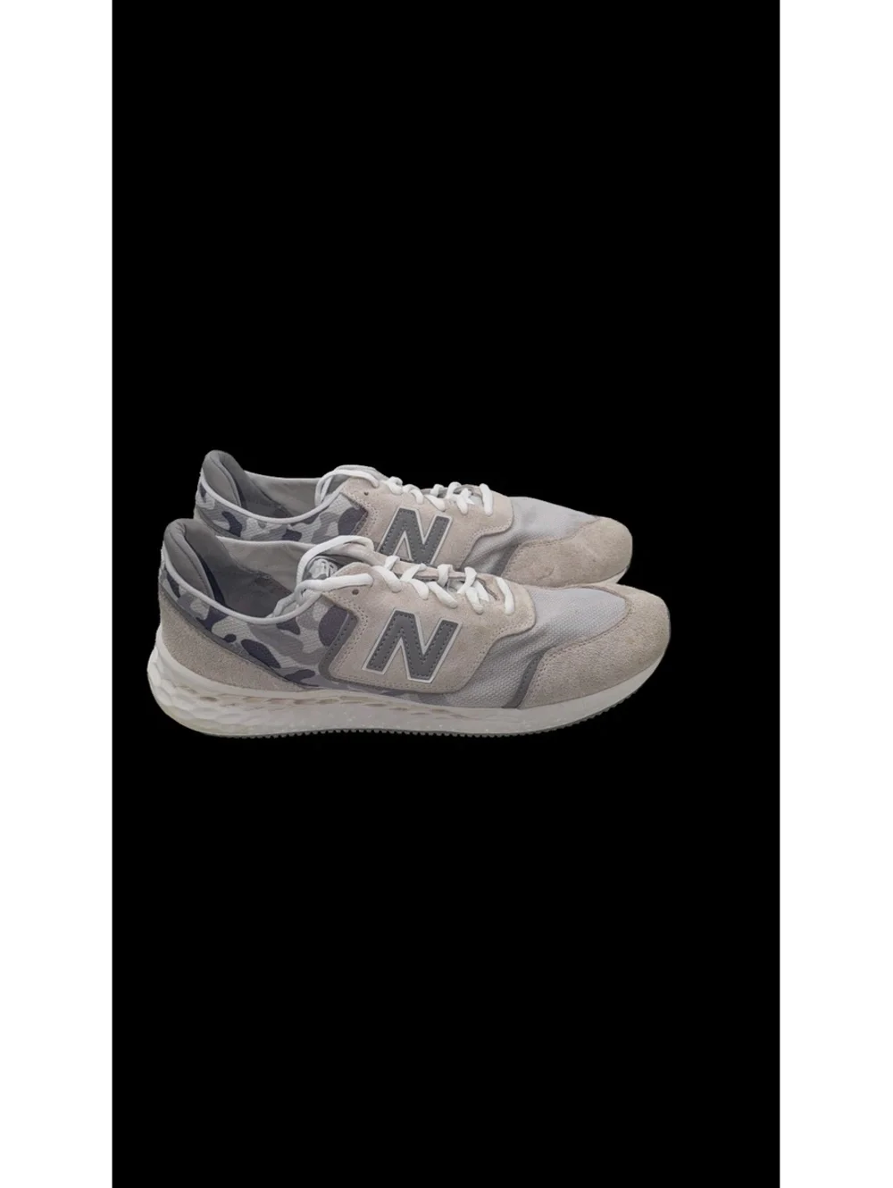 New Balance Men's Running Shoes Gray Camouflage Accent Size 10